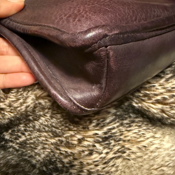 Coach Vintage Slim Satchel Burgundy Made in New York - Picture 4 of 16